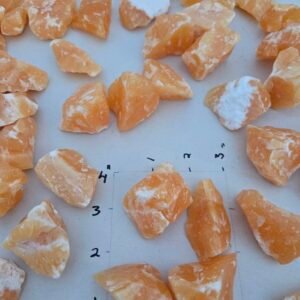 Orange Calcite Chunks Bulk (12pc bag)