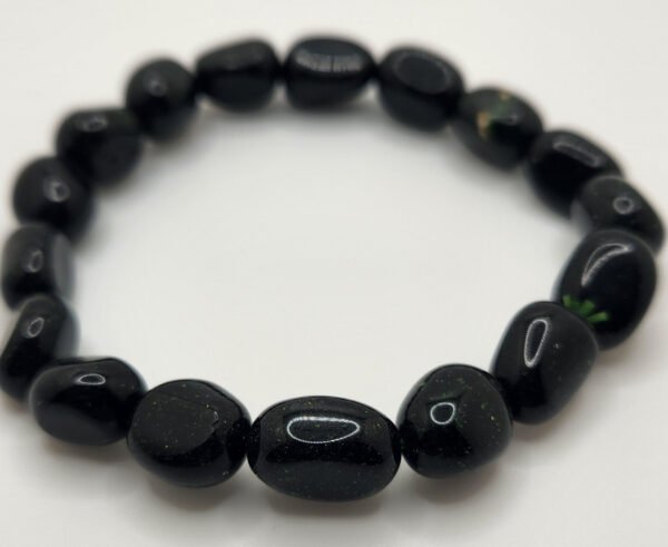 Black Goldstone Tumbled Bracelet – Cosmic Energy & Confidence