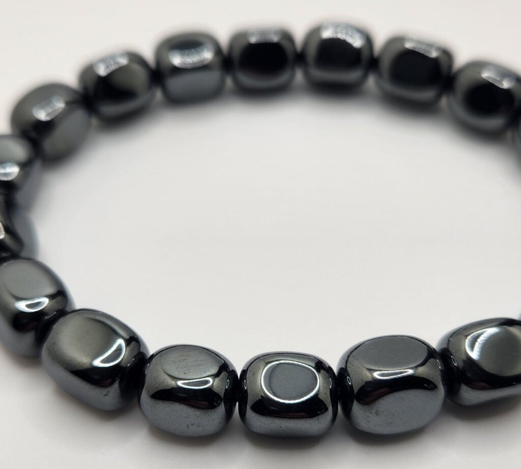 Hematite Bracelet – Grounding, Protection & Strength