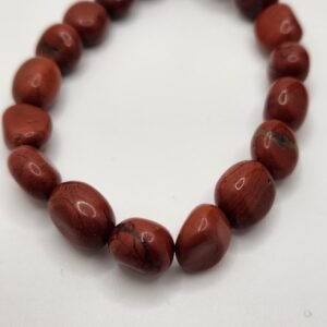 Red Jasper Tumbled Bracelet – The Stone of Strength & Stability