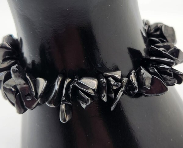 Black Obsidian Chip Bracelet