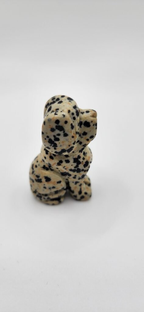 Dalmatian Jasper Dog Figurine
