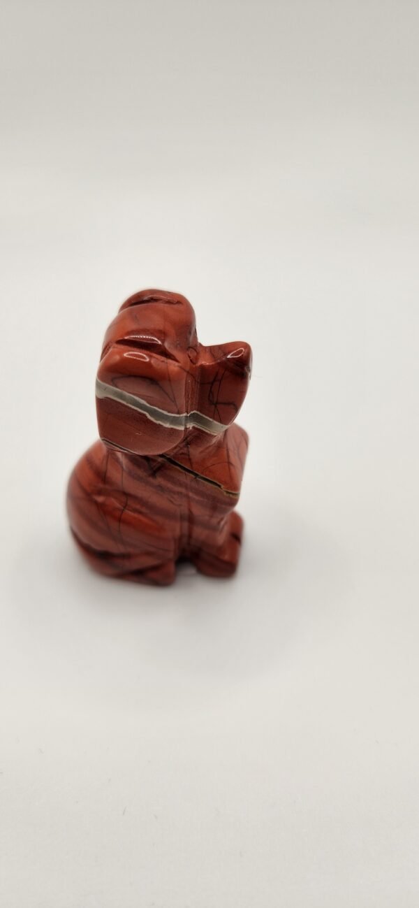 Red Jasper Dog Figurine