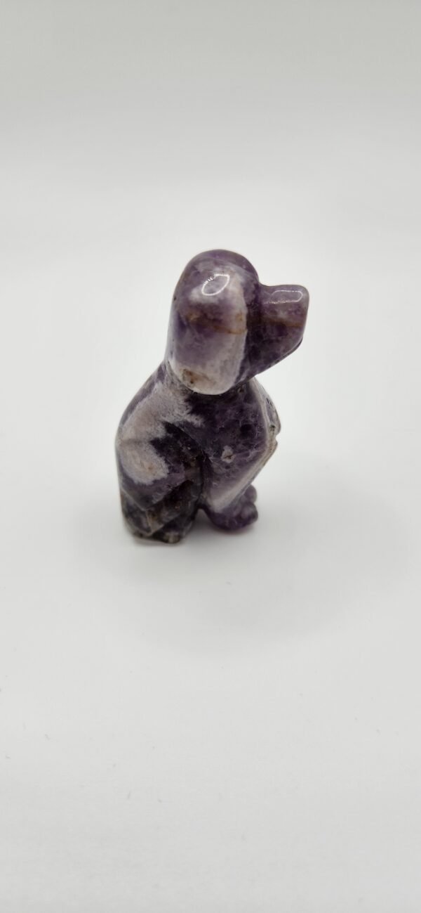 Amethyst Dog Figurine
