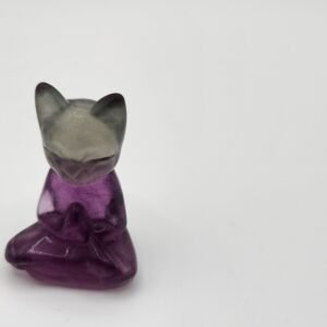 Meditating Cat Fluorite