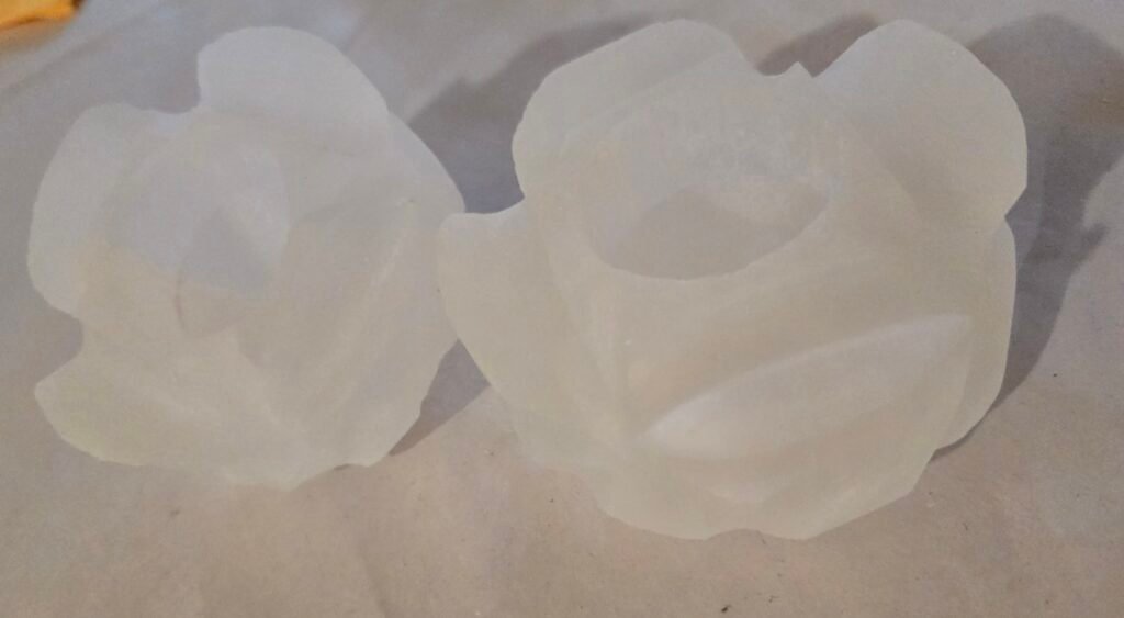 Selenite Flower Candle Holder