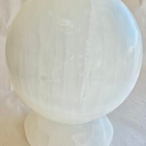 Sphere Selenite Light Globes 4x6"