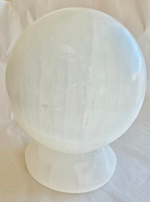 Sphere Selenite Light Globes 4x6"