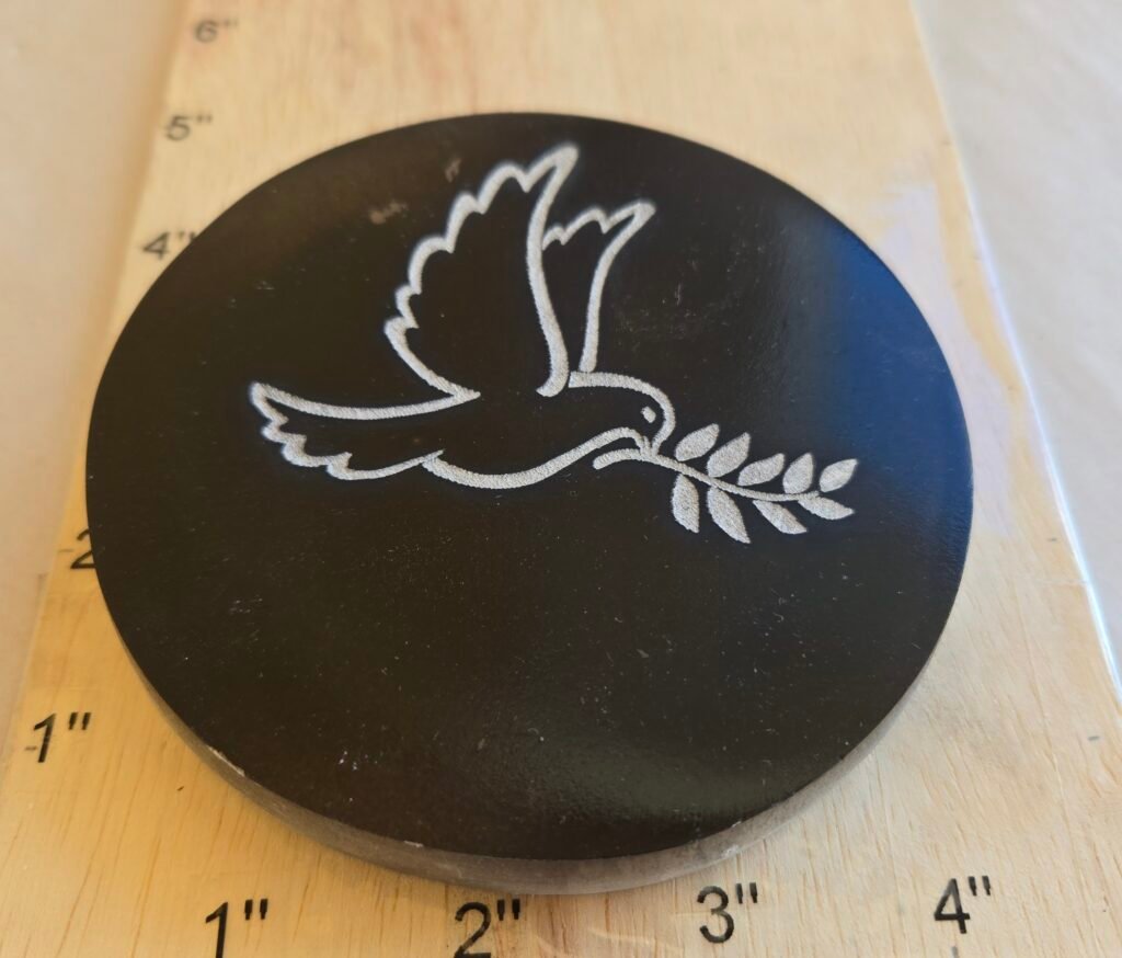 Dove Selenite Charging Plate