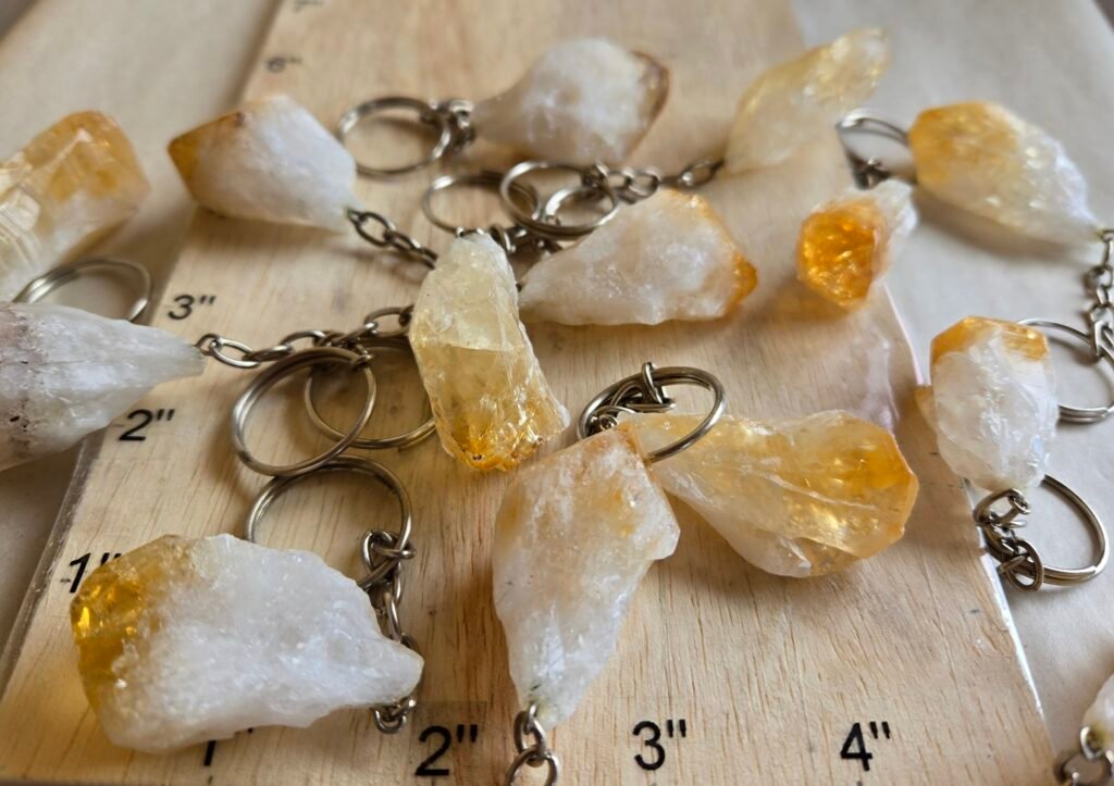 Citrine Point Keychain