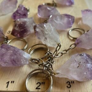 Amethyst Point Keychain