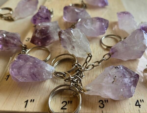 Amethyst Point Keychain