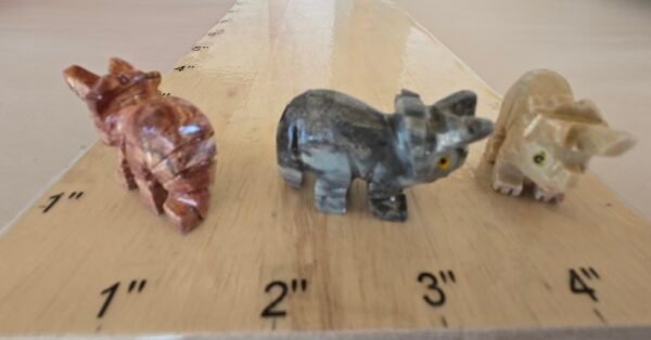 Soapstone Triceratops Pack of 10