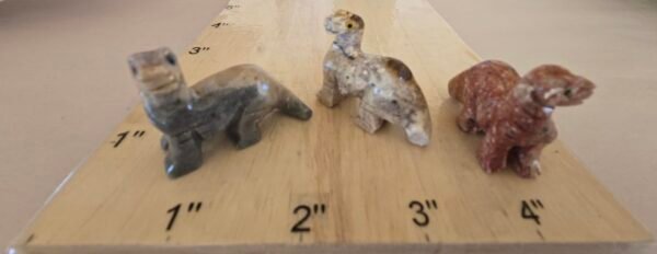 Soapstone Brontosaur Bag of 10