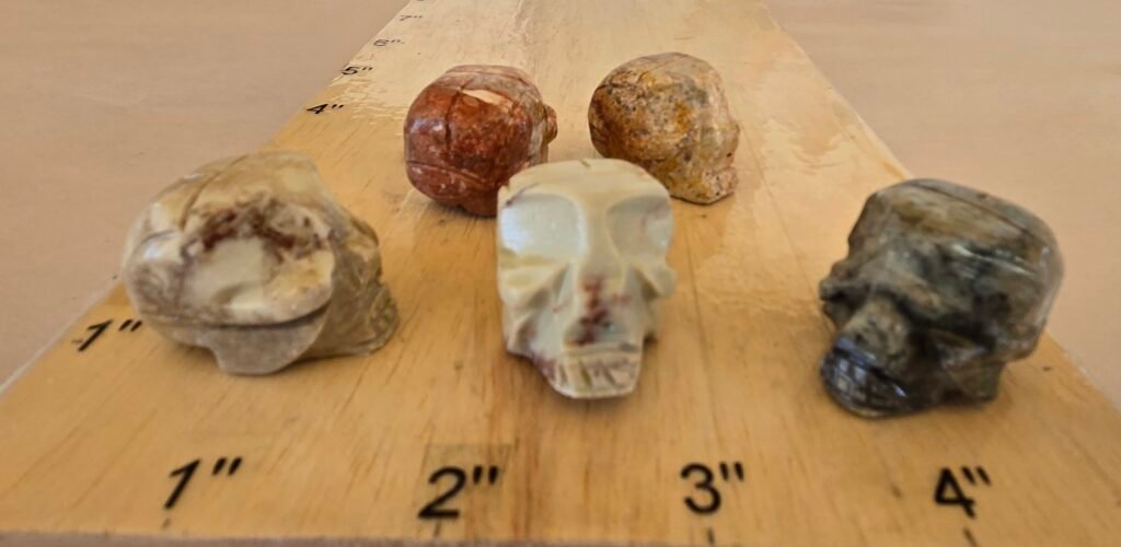 Soapstone Skull Bag of 10