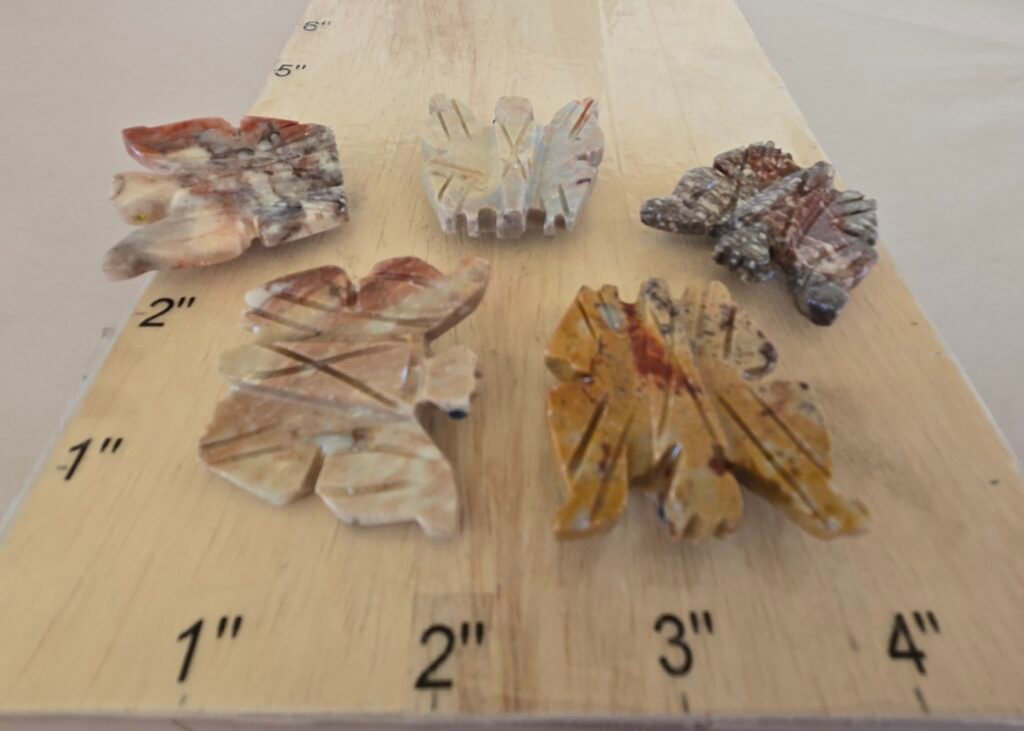 Soapstone Butterfly Bag of 10