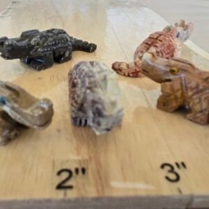 Soapstone Crocodile Bag of 10