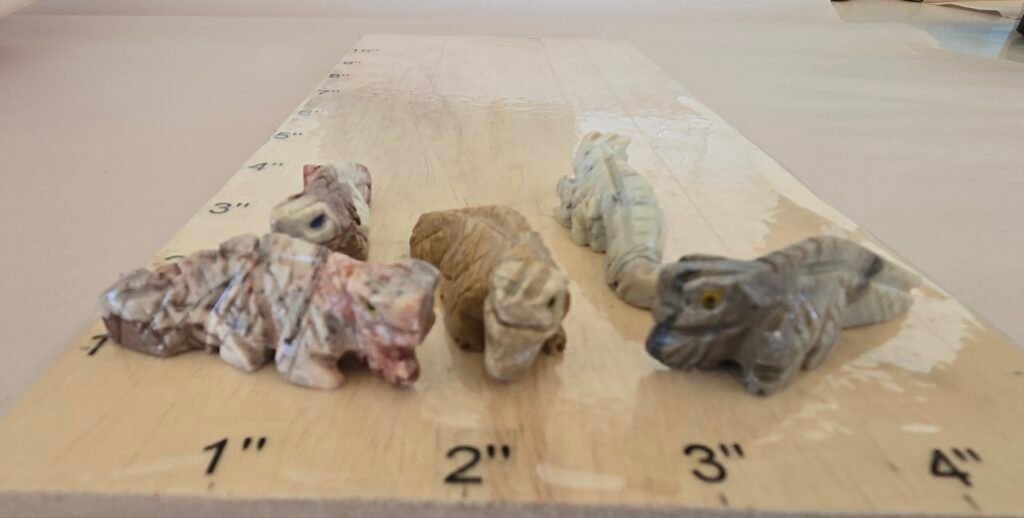 Soapstone Iguana Bag of 10