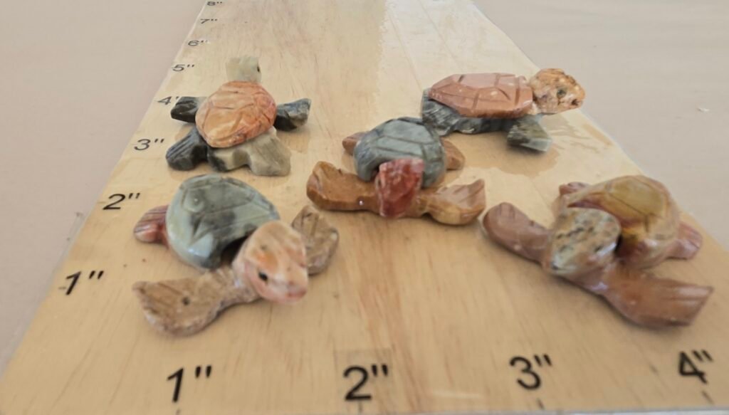Soapstone Sea Turtle Bag of 10