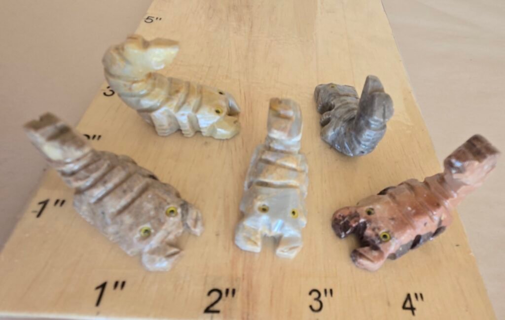 Soapstone Scorpion Bag of 10