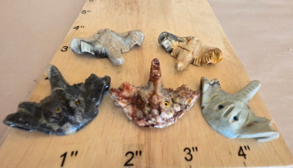 Soapstone Stingray Bag of 10