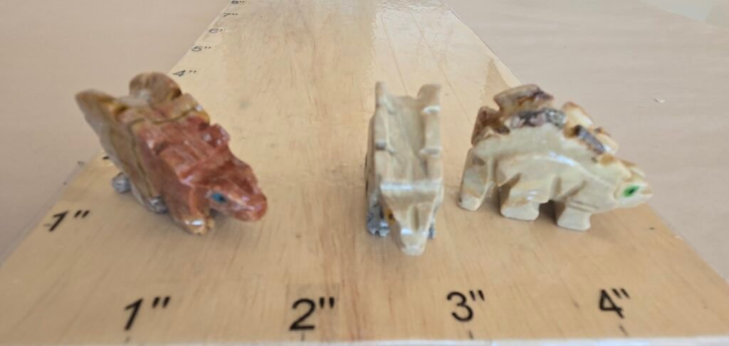 Soapstone Stegosaurus Bag of 10
