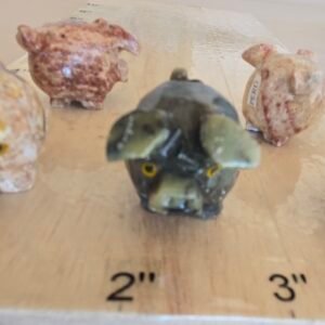 Soapstone 3 Legged Pig