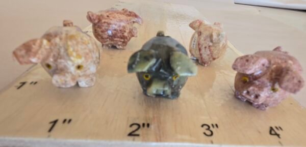 Soapstone 3 Legged Pig