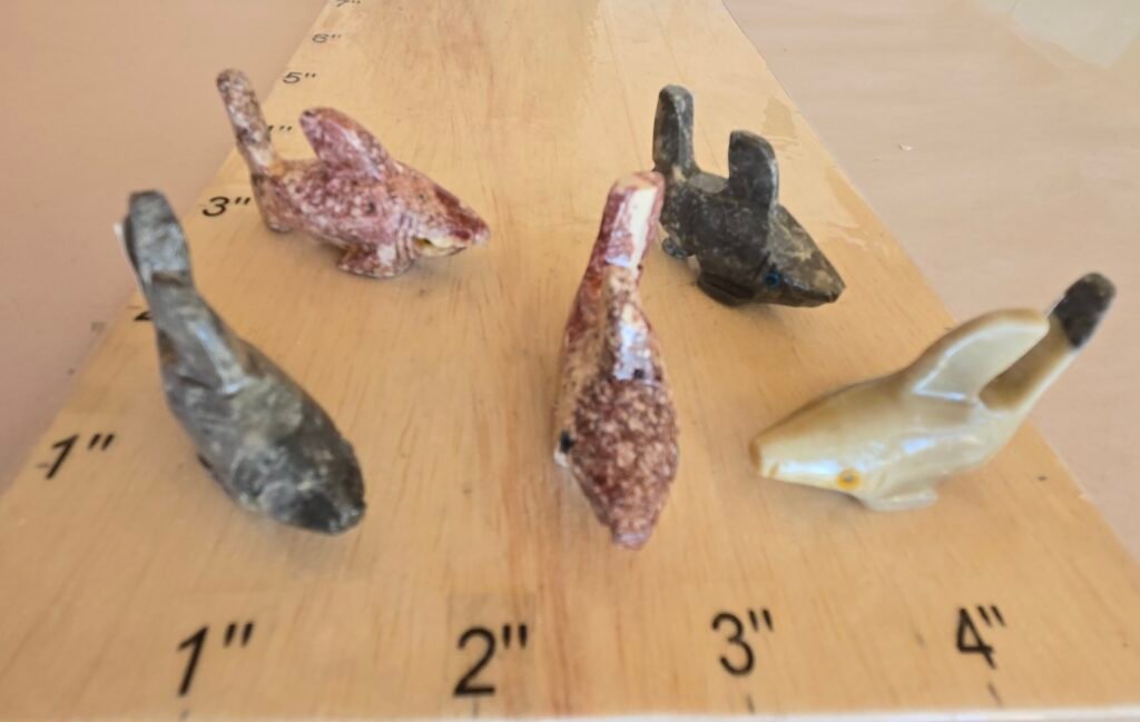 Soapstone Shark Bag of 10