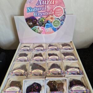 Pop-up Box Rainbow Aura Amethyst 32pc