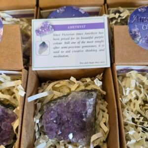 Pop-up Box Amethyst Custers 32pc