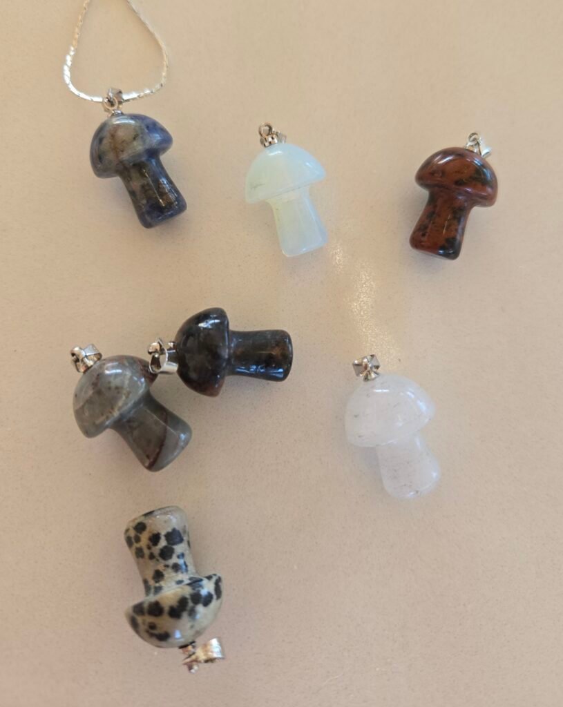 Mini Mushroom Pendants (12 Pack Assorted)