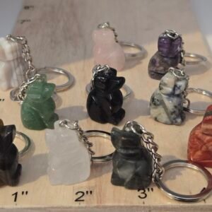 Carved Dog Keychain (assorted pack of 12)