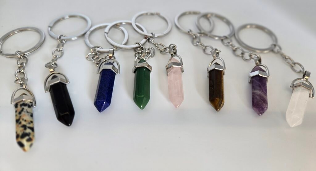 Keychain Assorted Hexagon Point (12 pack)