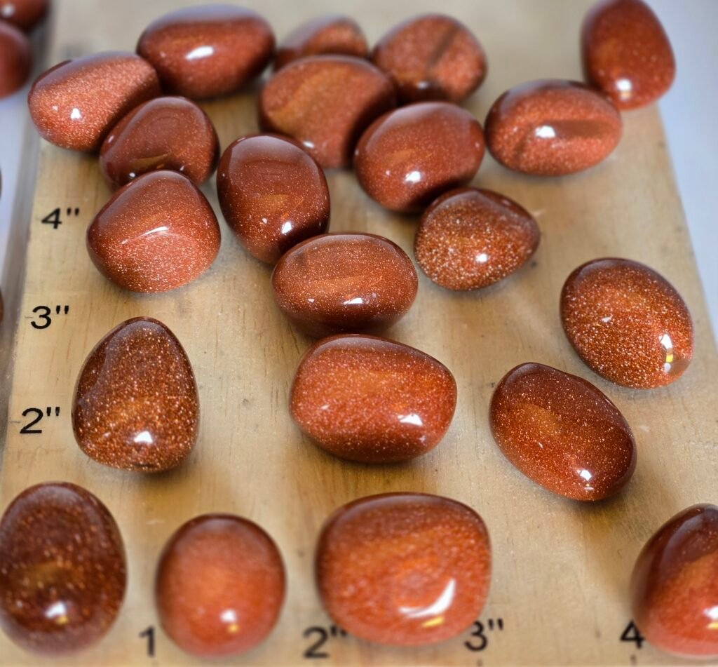 Tumbled Goldstone (1 lb Bag)
