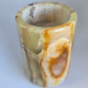 Onyx Tube Candle Holder 2"x 3"