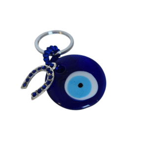 Nazar Horse Shoe Keychain