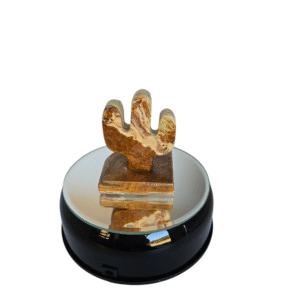 Black Crystal Spinning Display 3.5"