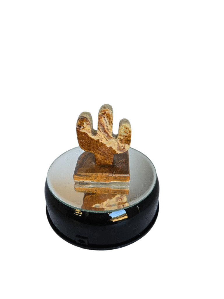 Black Crystal Spinning Display 3.5"