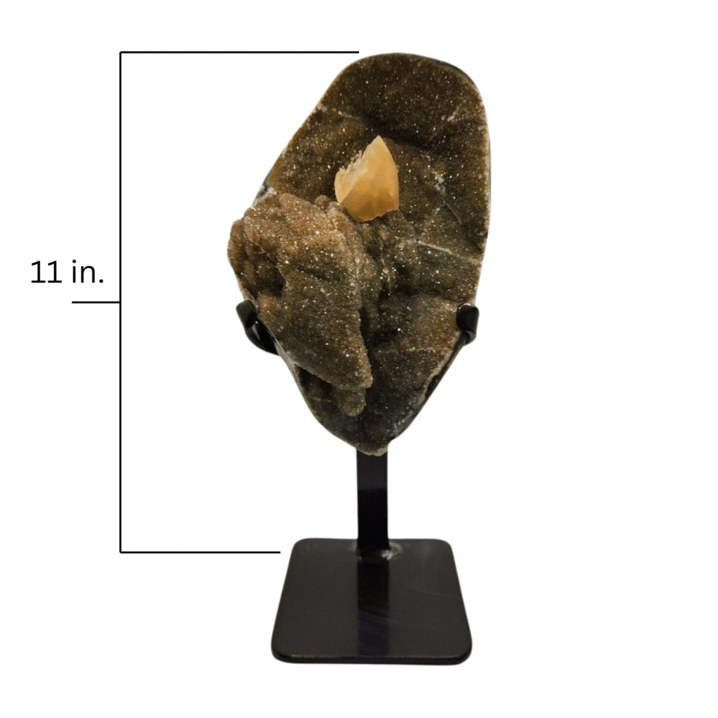 Amethyst Specimen on Metal Stand