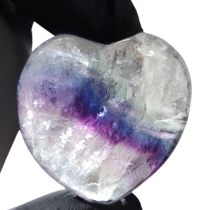 Rainbow Fluorite Heart