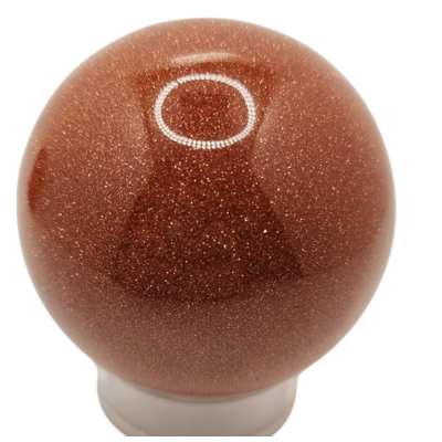 Polished goldstone sphere